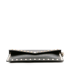Calfskin Rockstud Envelope Flat Wristlet Clutch