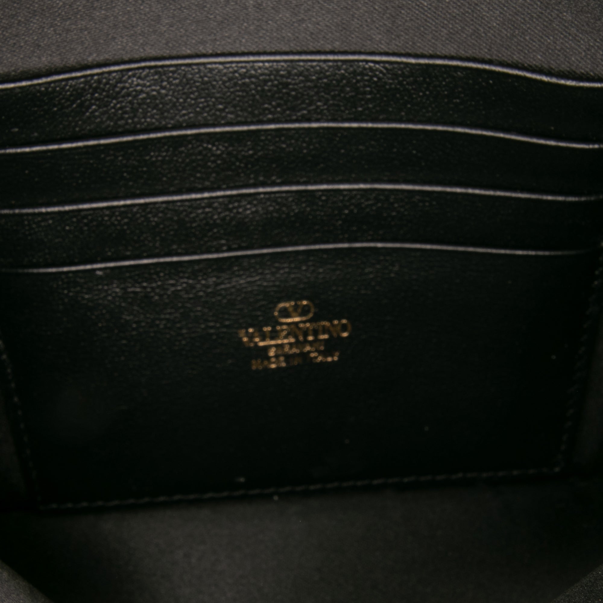 Calfskin Rockstud Envelope Flat Wristlet Clutch