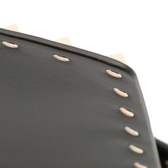 Calfskin Rockstud Envelope Flat Wristlet Clutch