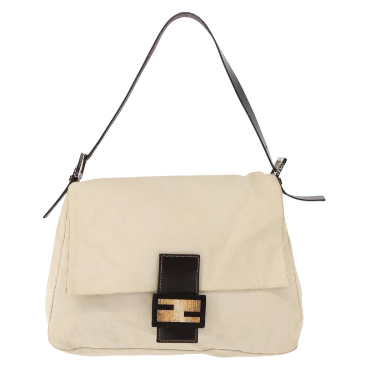 Fendi Mamma Baguette Shoulder Bag Canvas