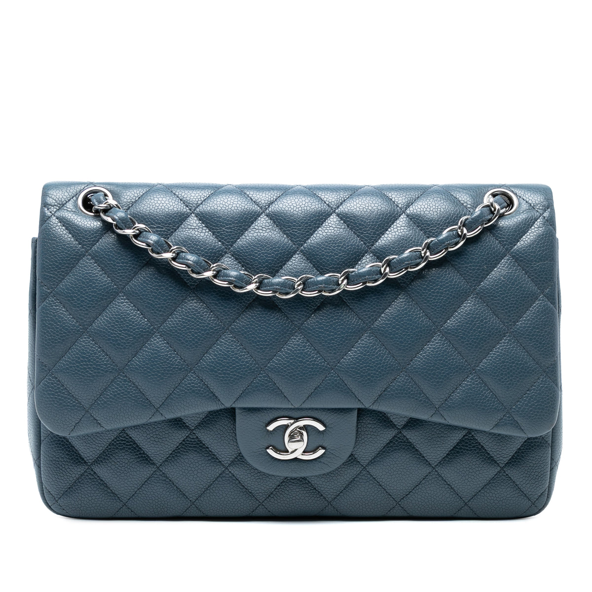 Jumbo Classic Caviar Double Flap
