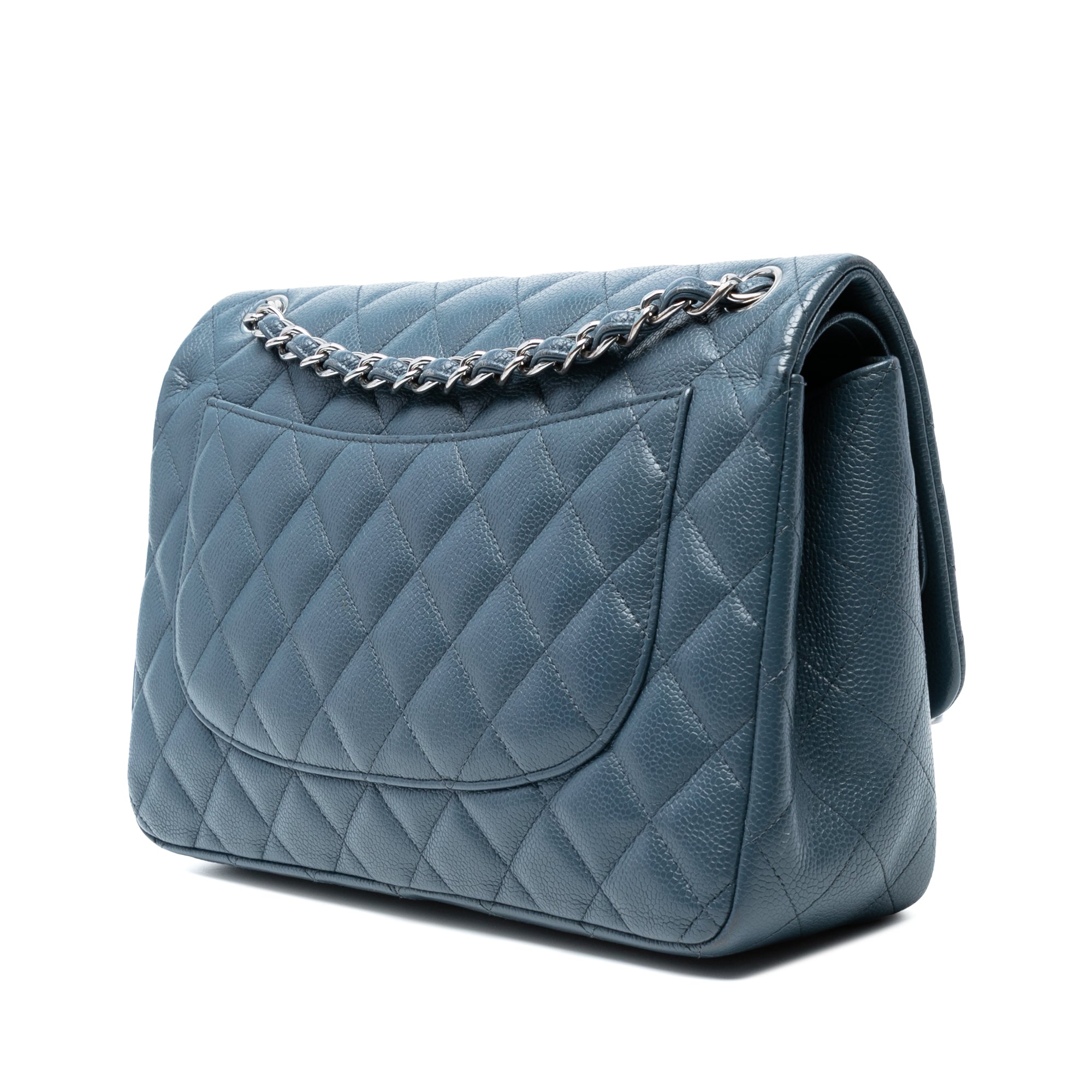 Jumbo Classic Caviar Double Flap