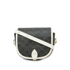 Medium Triomphe Coated Canvas Folco Crossbody