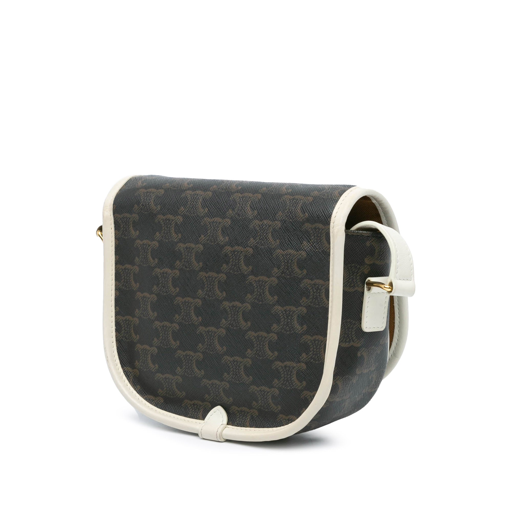Medium Triomphe Coated Canvas Folco Crossbody