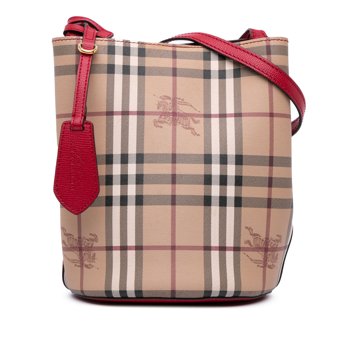 Haymarket Check Coated Canvas Lorne Bucket Bag