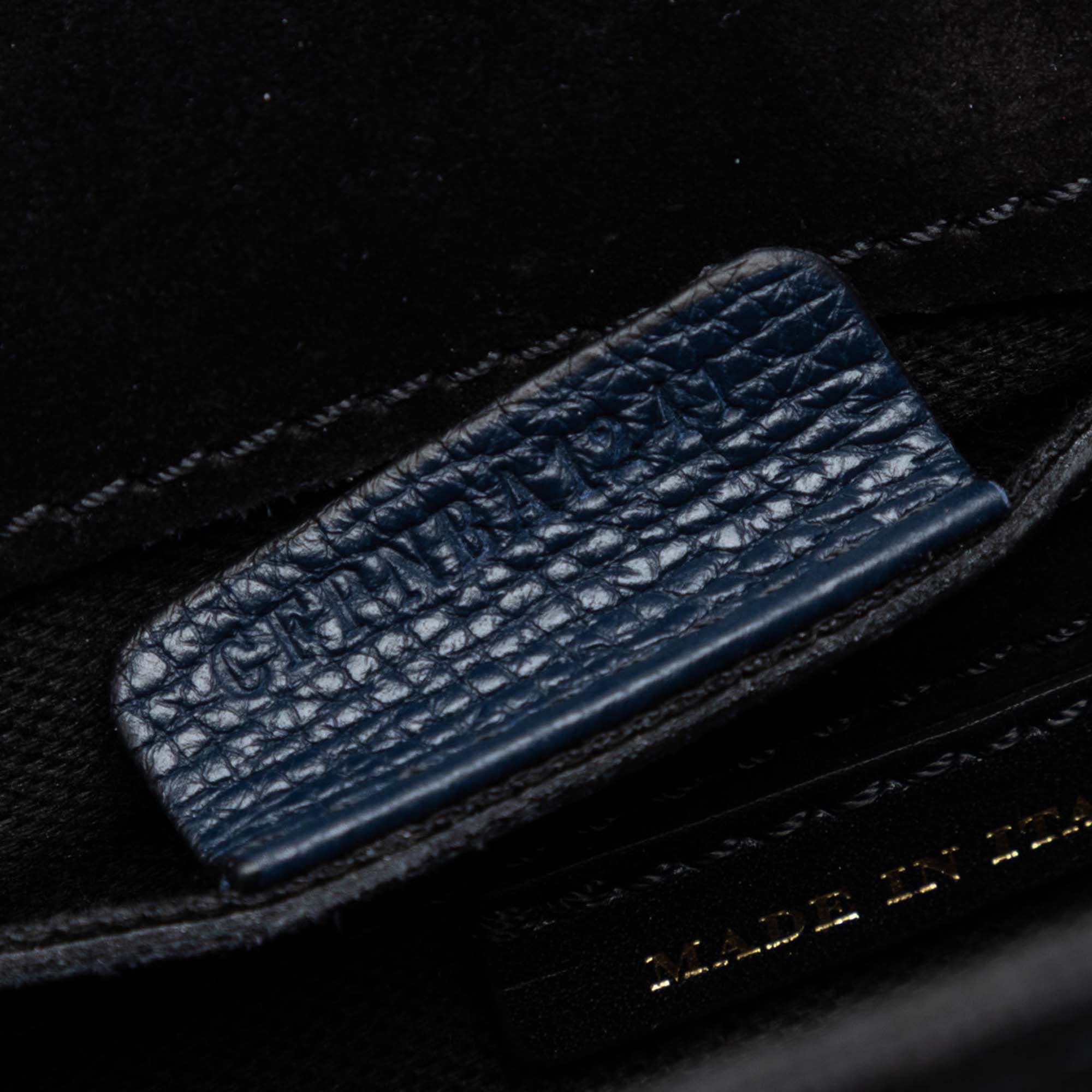 Small Leather and House Check Canvas Derby Macken Crossbody