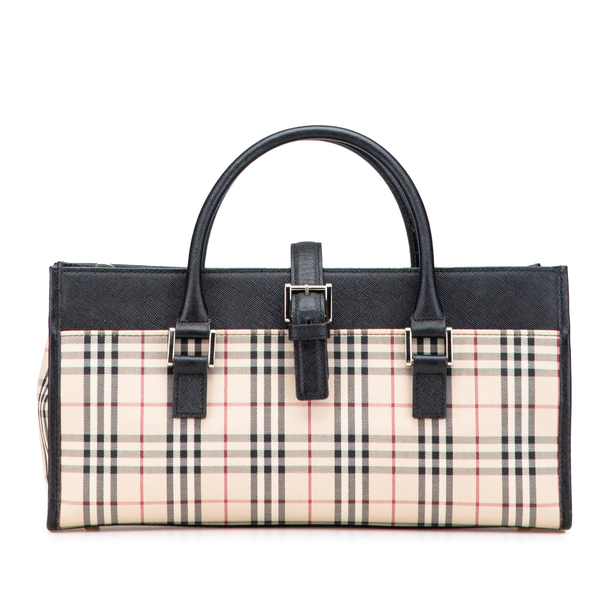 House Check Canvas Handbag