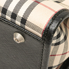 House Check Canvas Handbag