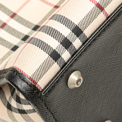 House Check Canvas Handbag