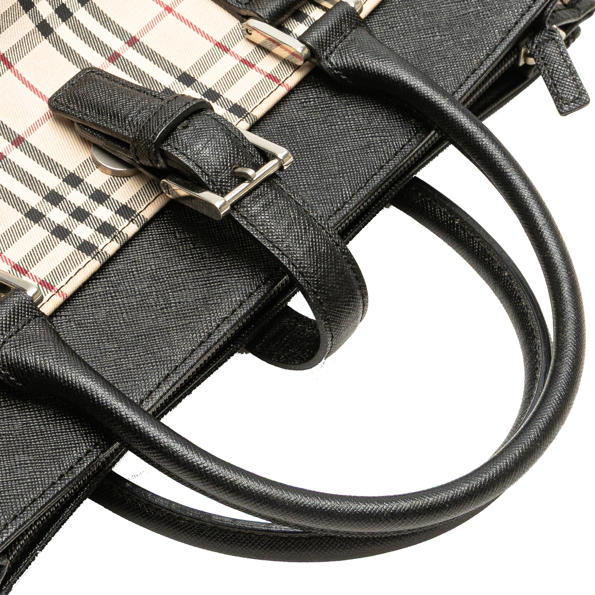 House Check Canvas Handbag