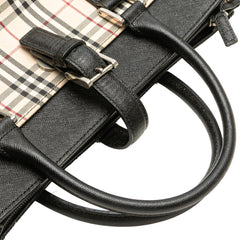 House Check Canvas Handbag