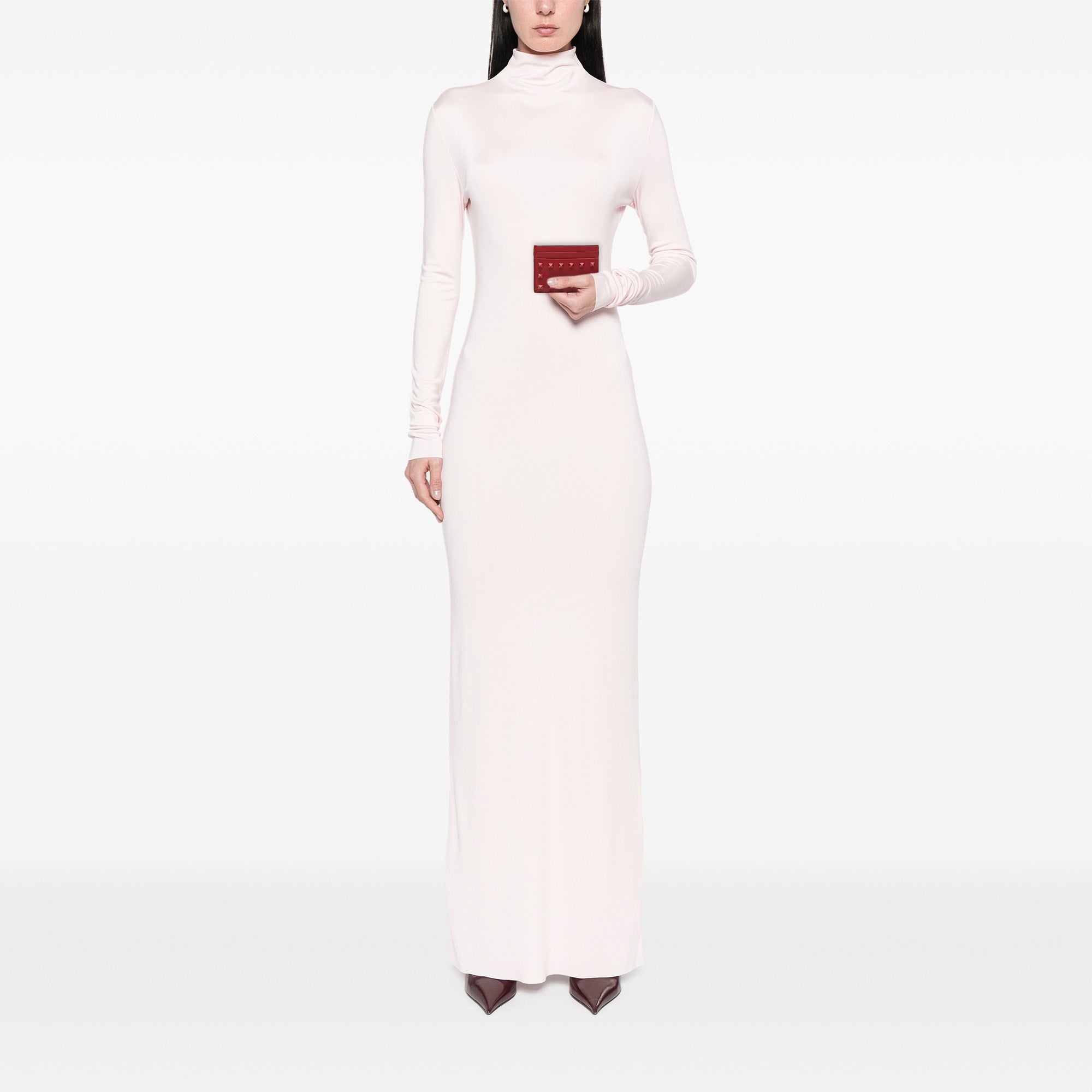 Leather Rockstud Card Holder