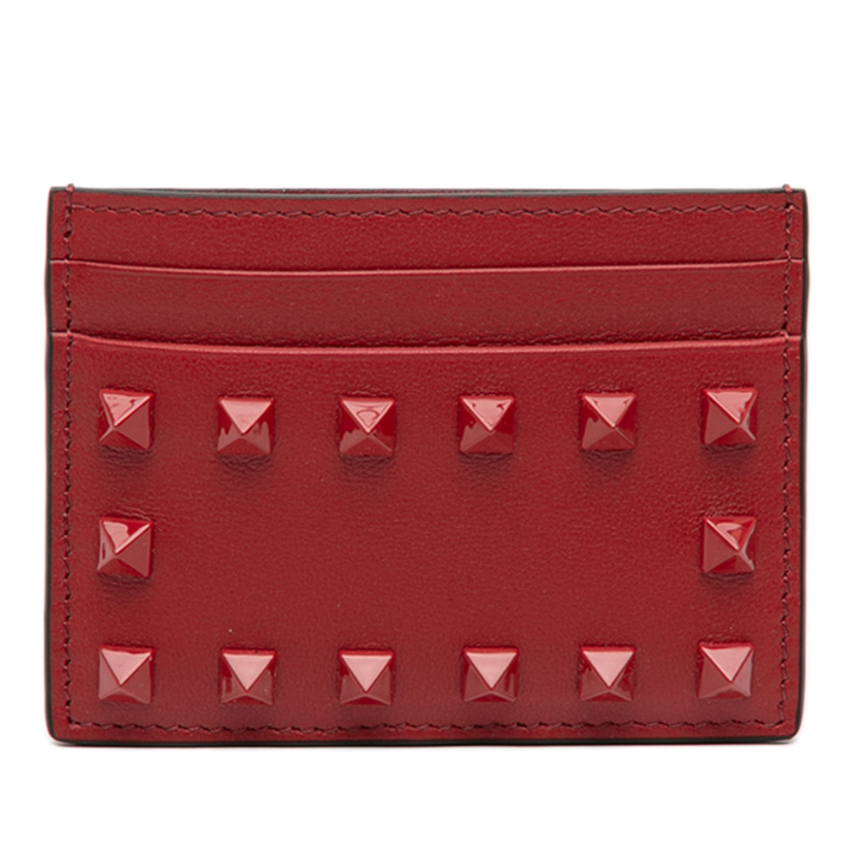 Leather Rockstud Card Holder