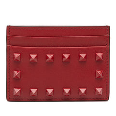 Leather Rockstud Card Holder