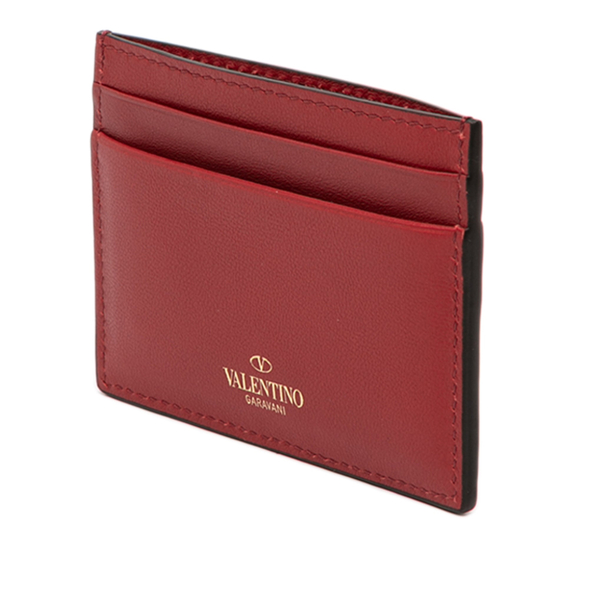 Leather Rockstud Card Holder