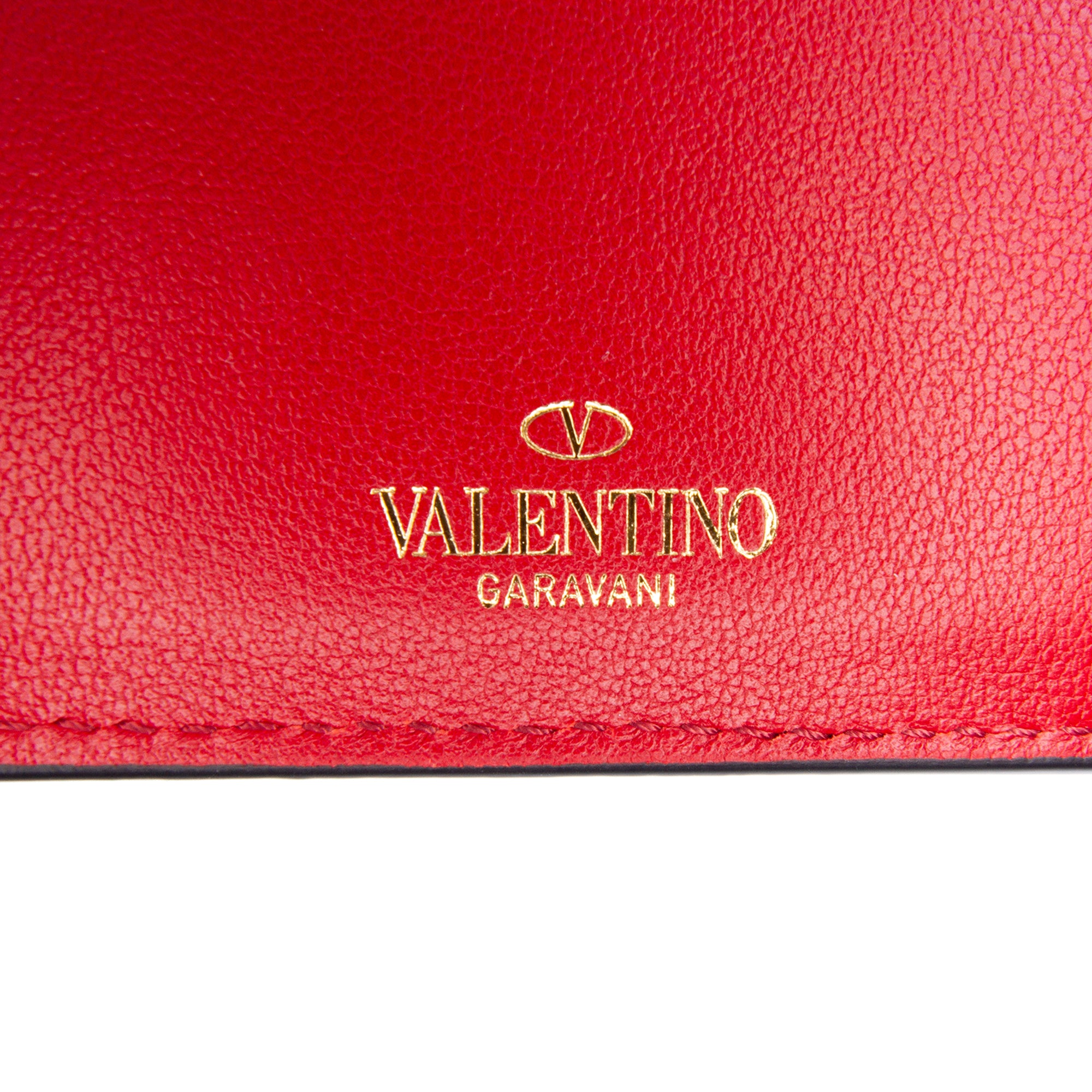 Leather Rockstud Card Holder