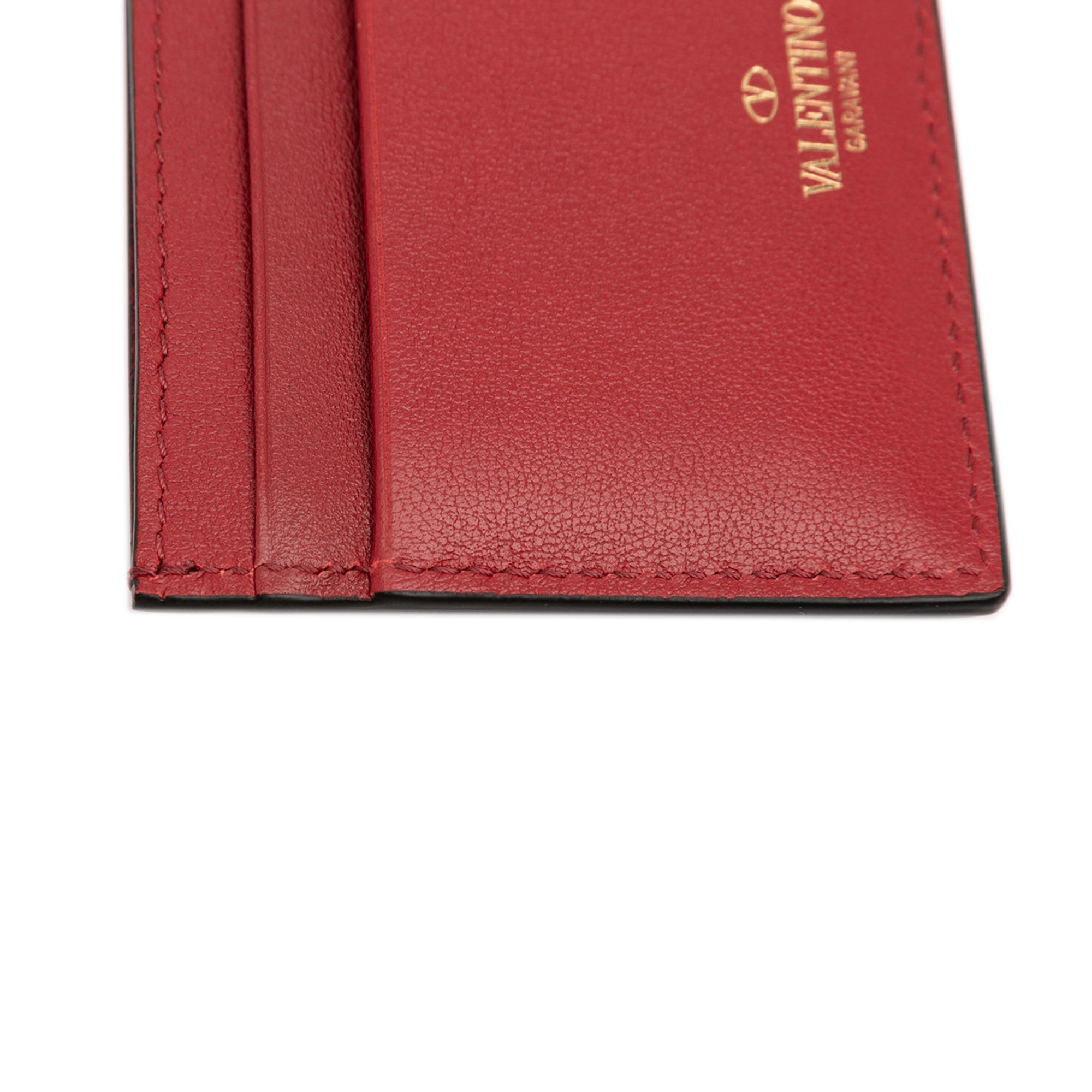 Leather Rockstud Card Holder