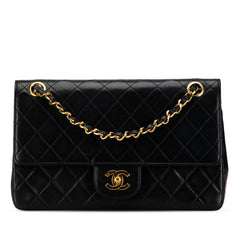 Medium Quilted Lambskin Double Flap