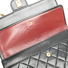 Medium Quilted Lambskin Double Flap