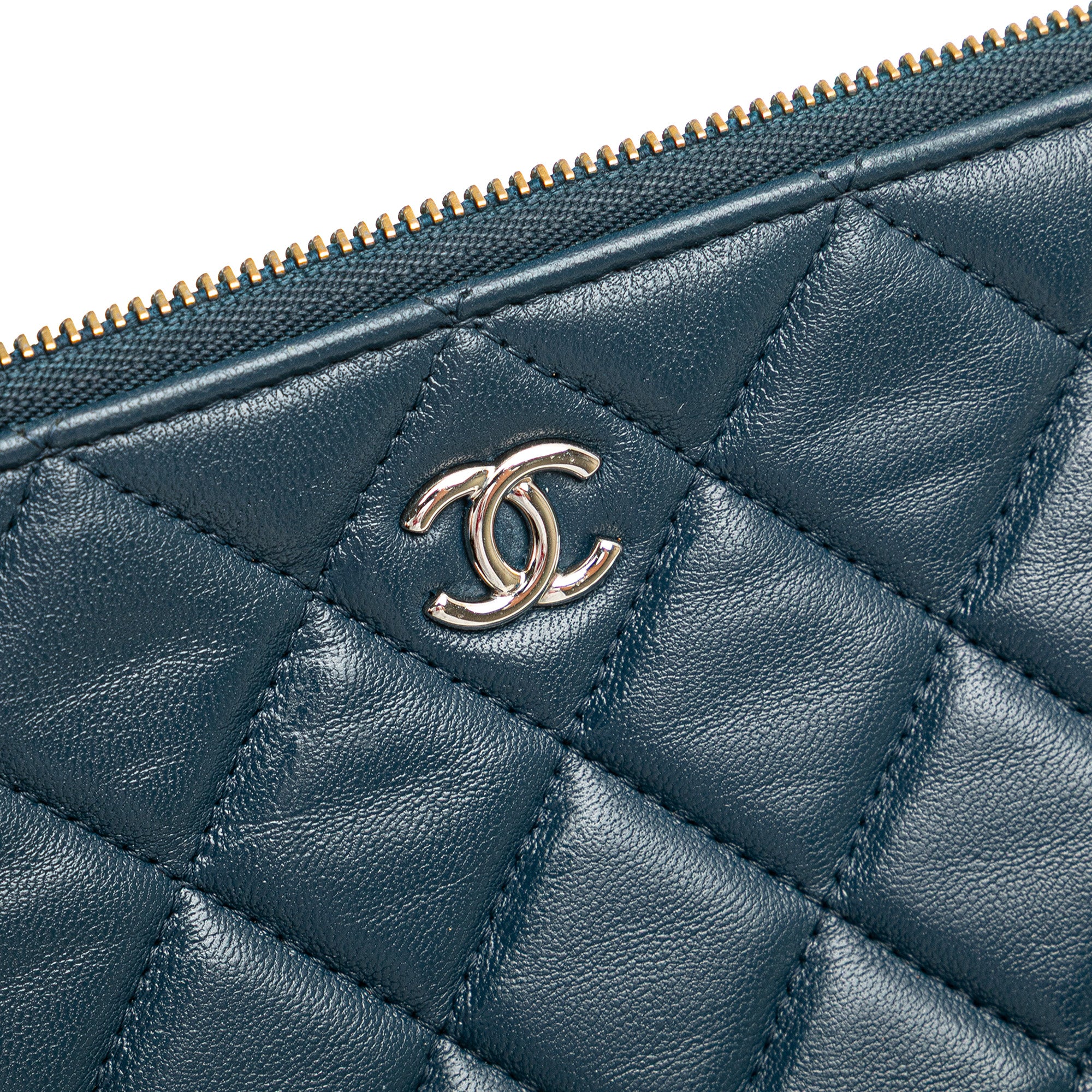 Medium Quilted Lambskin O Case Clutch