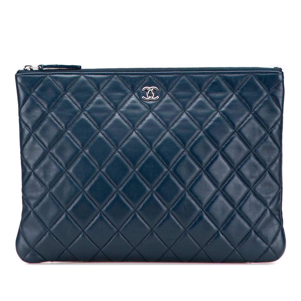 Medium Quilted Lambskin O Case Clutch