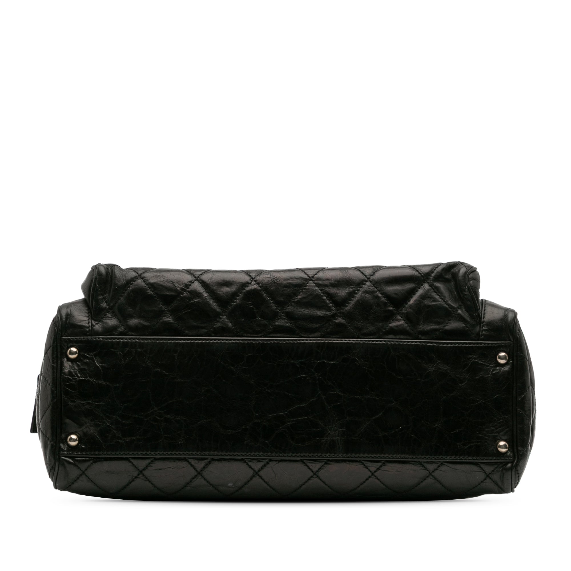 Medium Quilted Glazed Calfskin Executive Tote