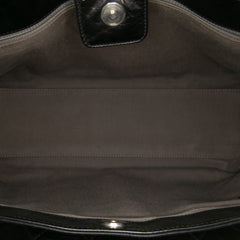 Medium Quilted Glazed Calfskin Executive Tote