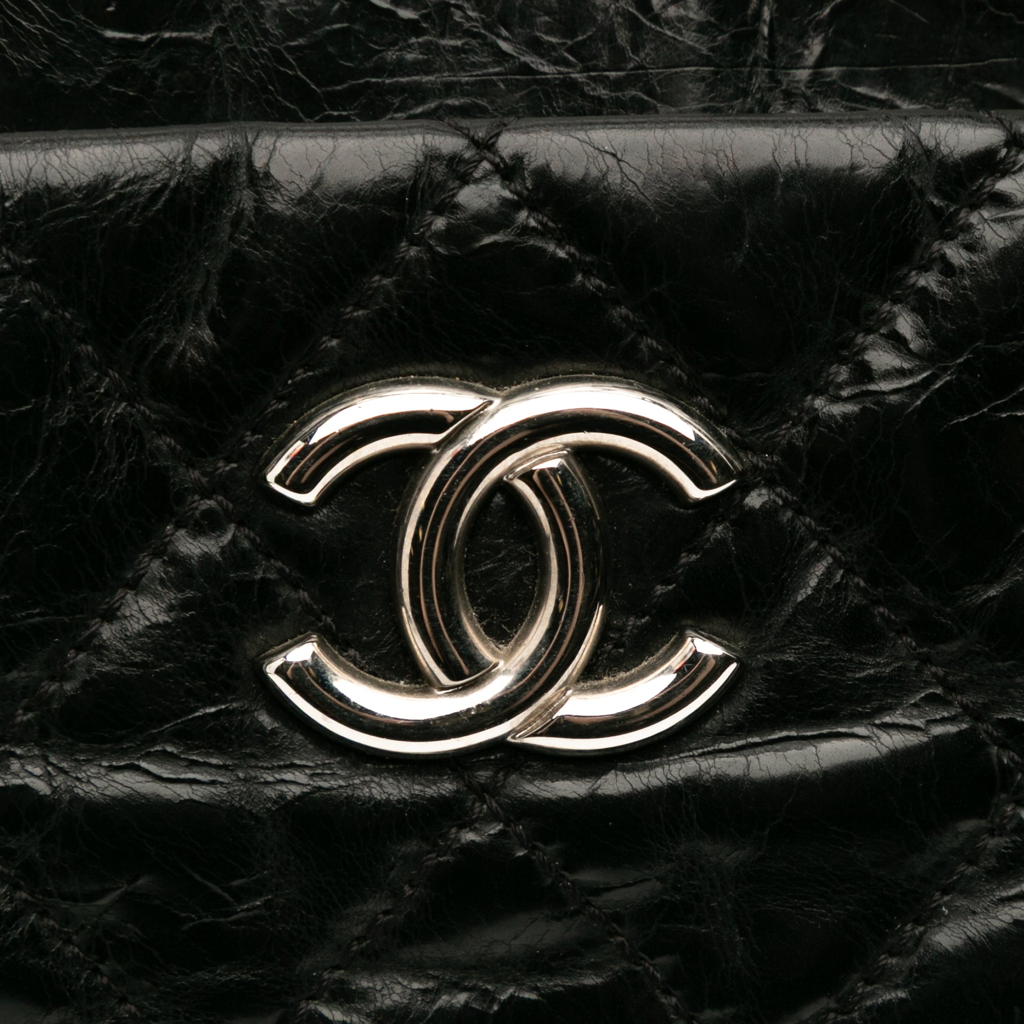 Medium Quilted Glazed Calfskin Executive Tote
