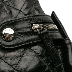 Medium Quilted Glazed Calfskin Executive Tote