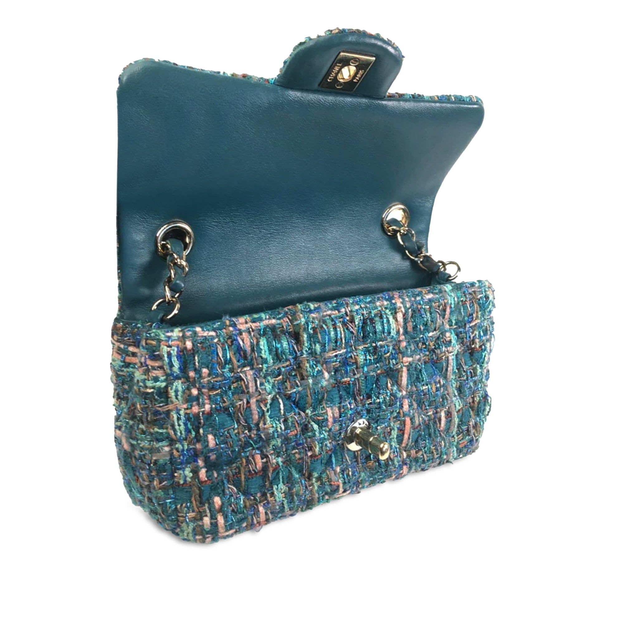 Mini Classic Rectangular Tweed Flap Bag_7