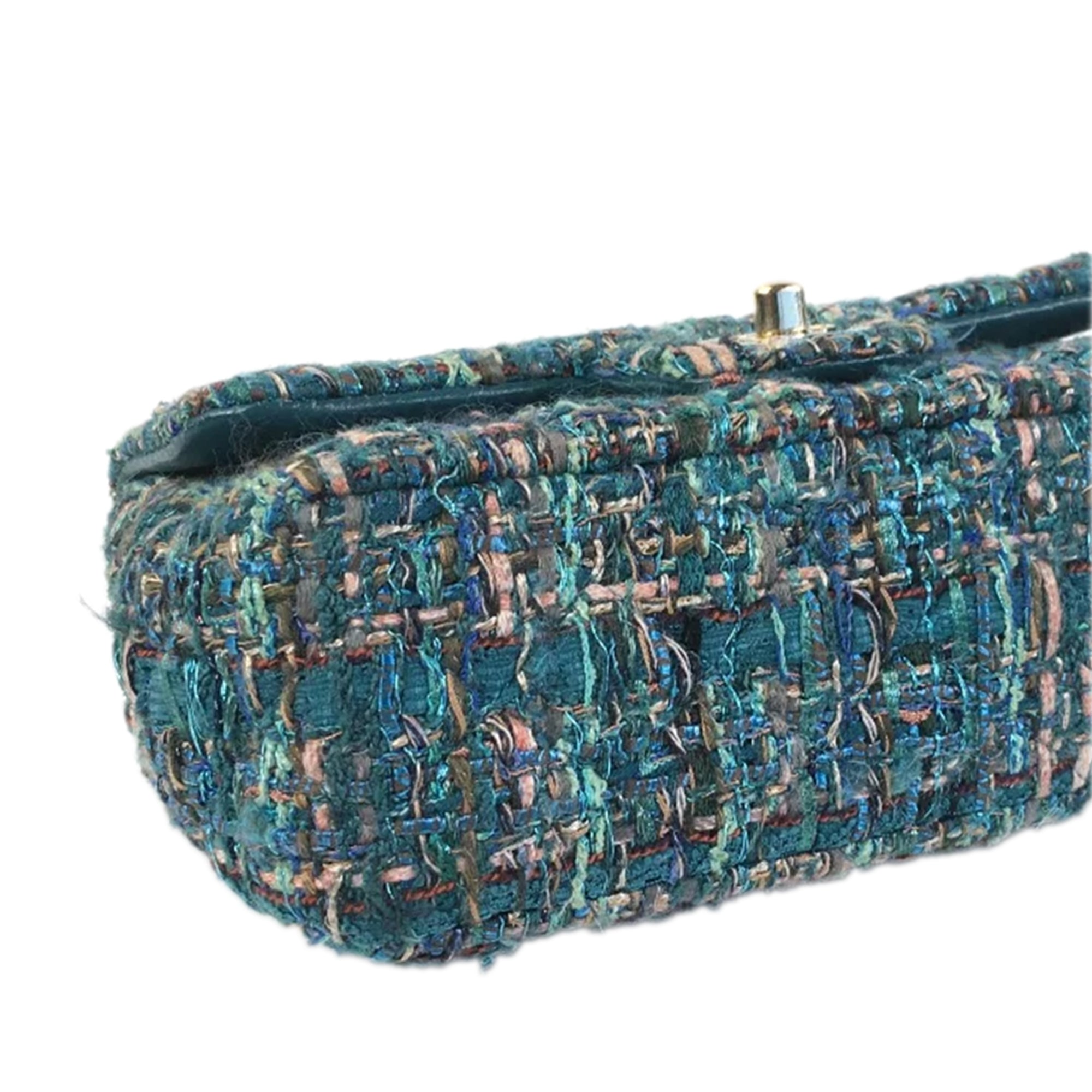 Mini Classic Rectangular Tweed Flap Bag_8