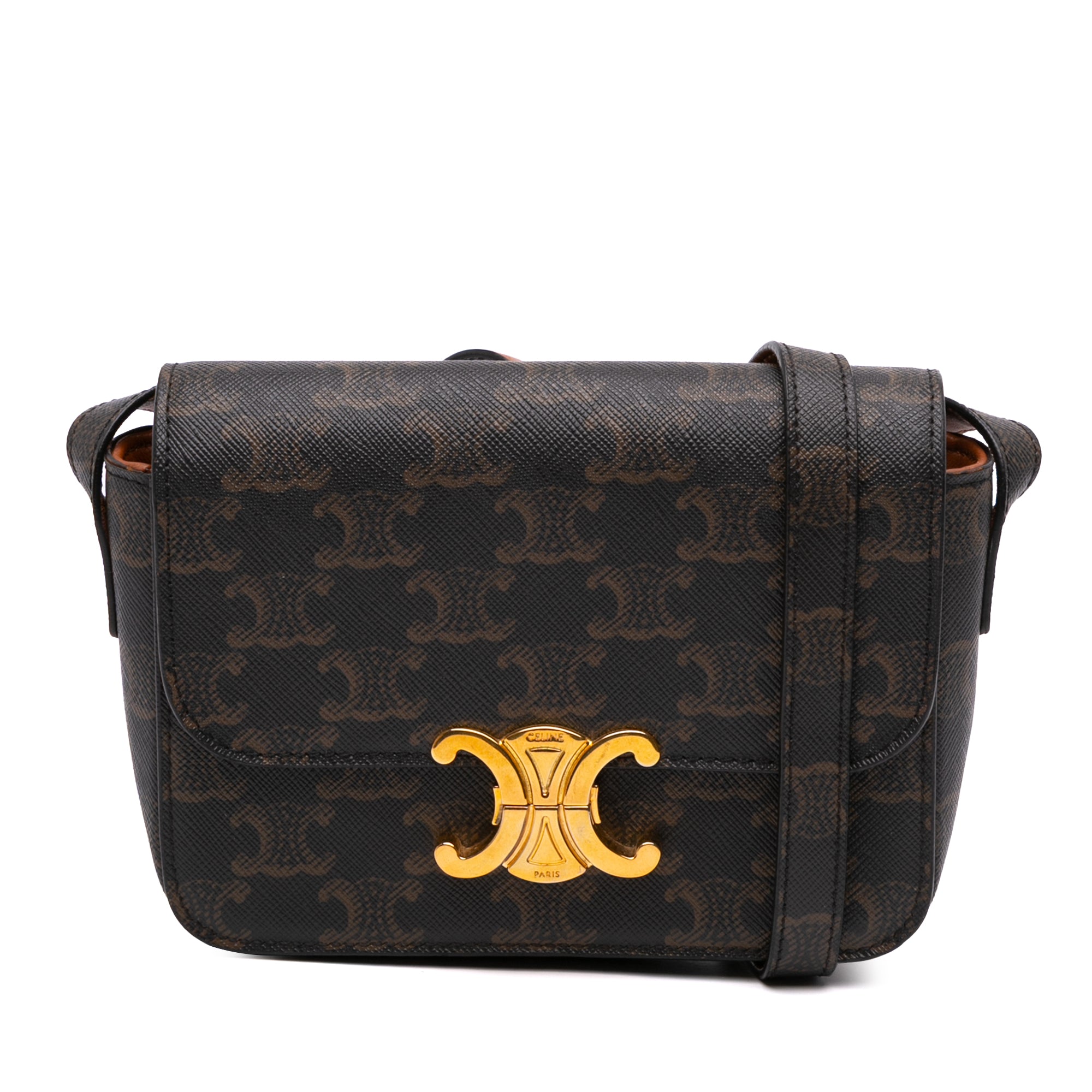 Teen Triomphe Coated Canvas Triomphe Crossbody
