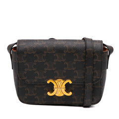 Teen Triomphe Coated Canvas Triomphe Crossbody