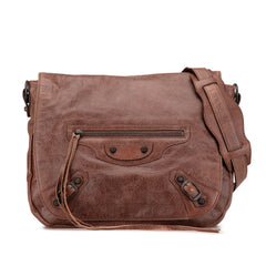 Lambskin Motocross Classic Folk Messenger Bag