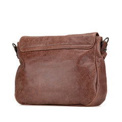 Lambskin Motocross Classic Folk Messenger Bag