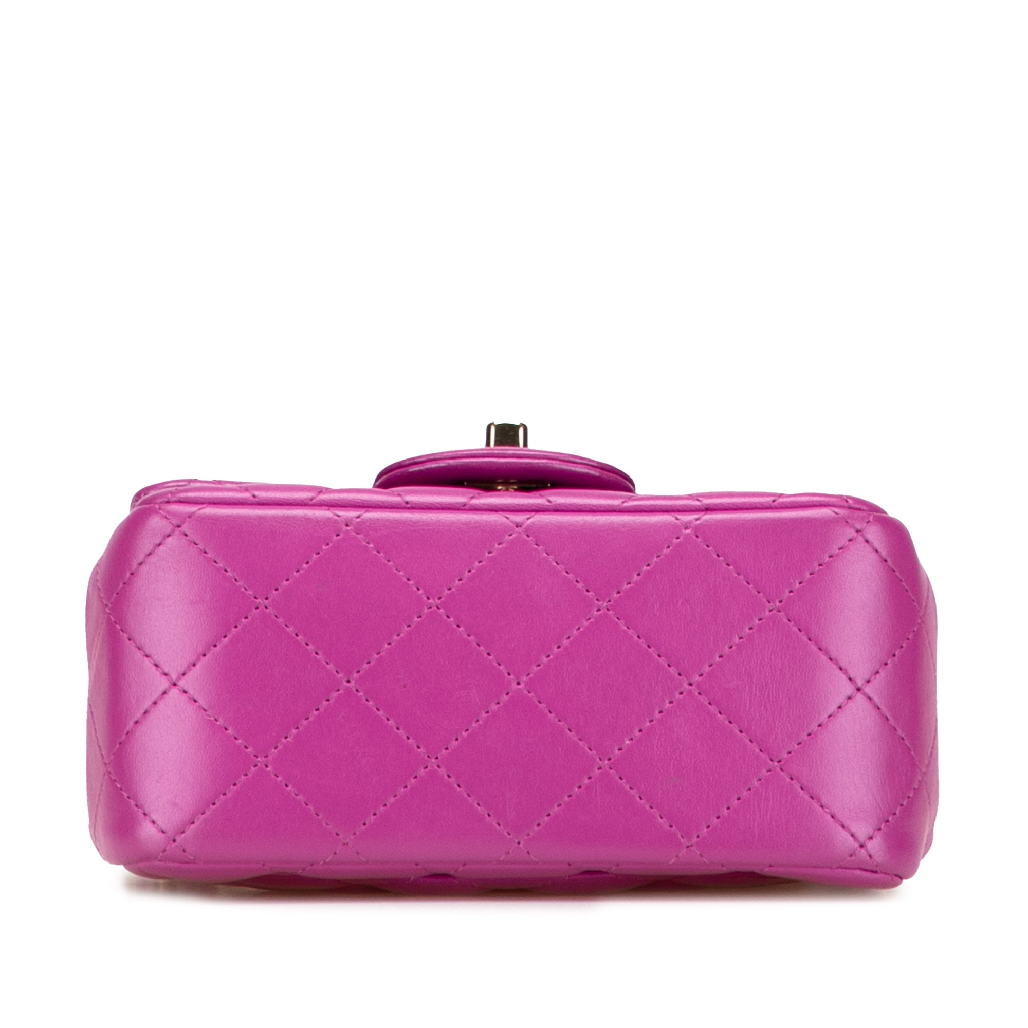 Mini Square Classic Lambskin Single Flap