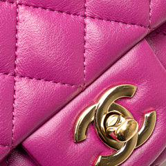 Mini Square Classic Lambskin Single Flap