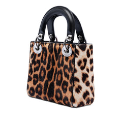 Mini Pony Hair Leopard Print Lady Dior