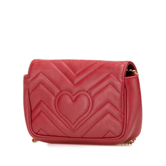 Mini GG Marmont Matelasse Leather Flap Crossbody