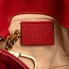 Mini GG Marmont Matelasse Leather Flap Crossbody