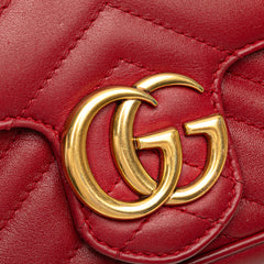 Mini GG Marmont Matelasse Leather Flap Crossbody