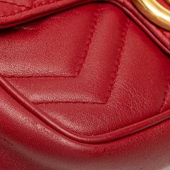 Mini GG Marmont Matelasse Leather Flap Crossbody
