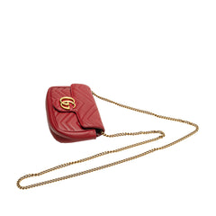 Mini GG Marmont Matelasse Leather Flap Crossbody