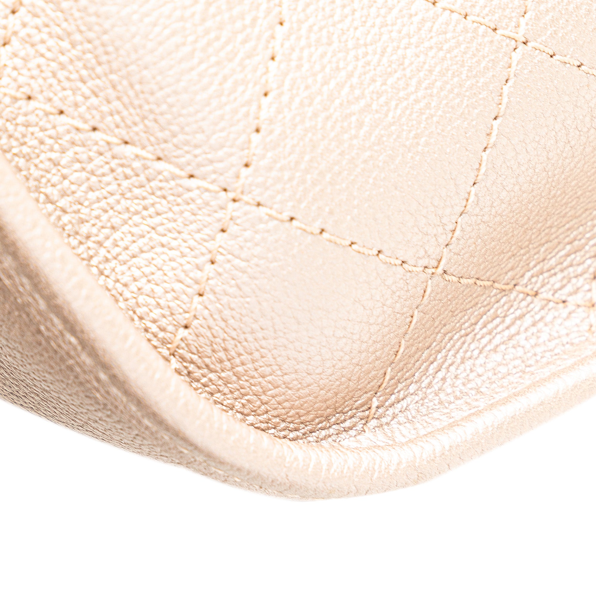Metallic Calfskin Quilted Jungle Stroll Hobo