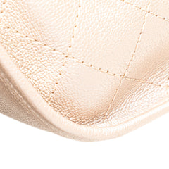 Metallic Calfskin Quilted Jungle Stroll Hobo