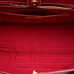 Bicolor Saffiano Lux Satchel