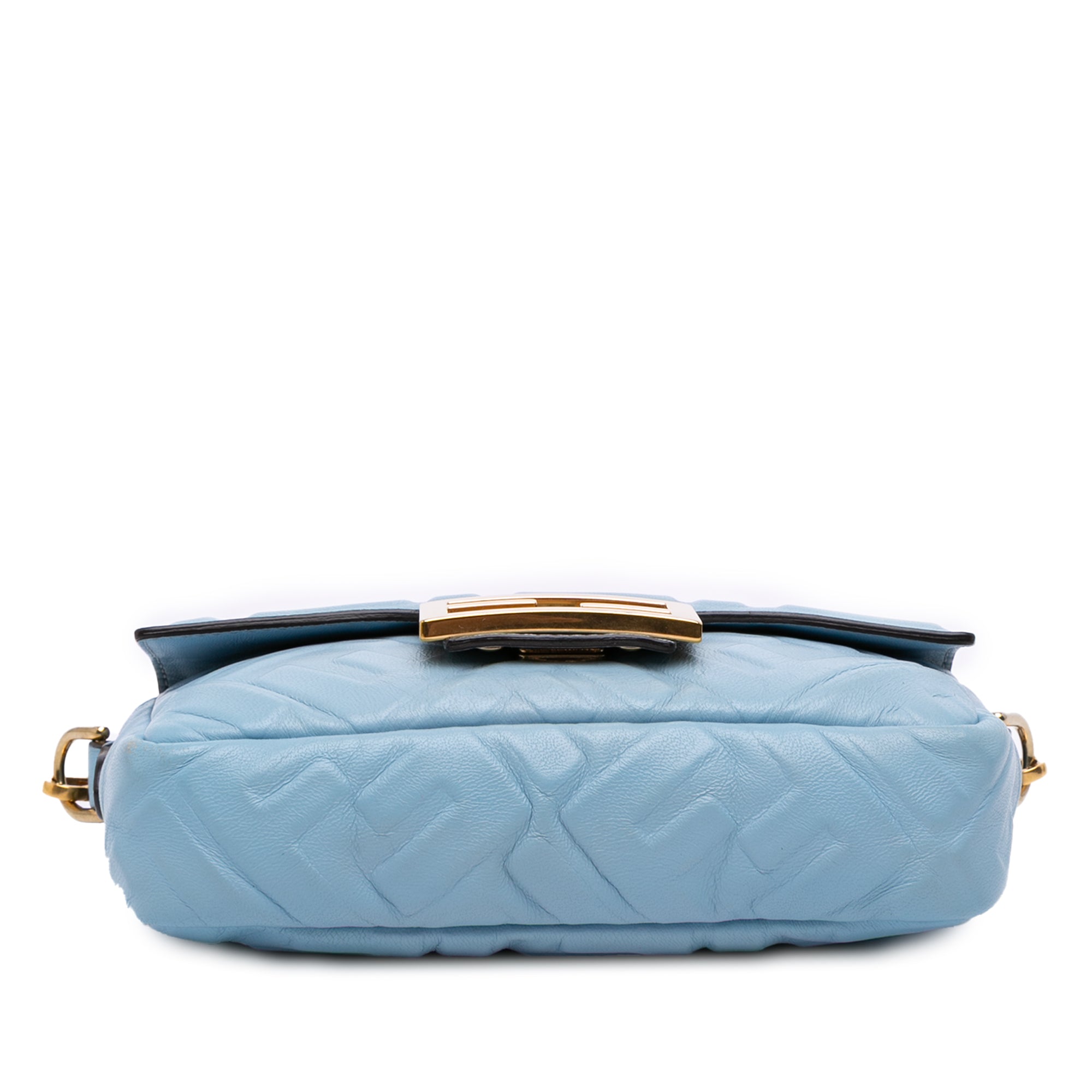 Mini Zucca Embossed Leather Baguette Satchel
