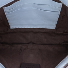 Mini Zucca Embossed Leather Baguette Satchel