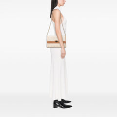 Honeycomb Canvas Chain Shoulder Bag