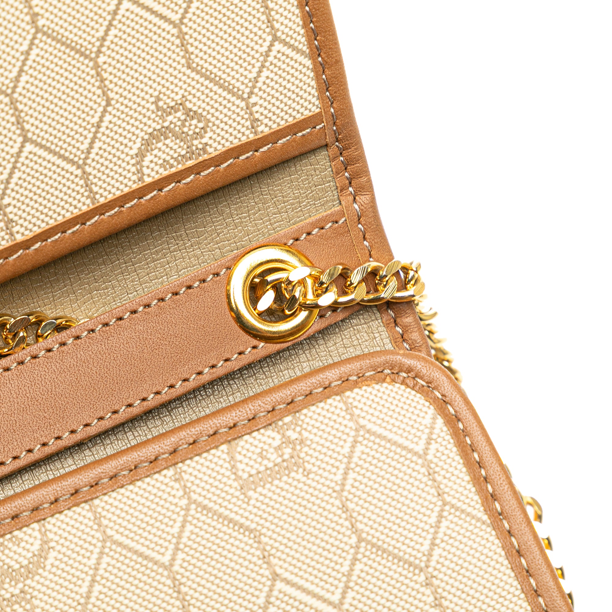 Honeycomb Canvas Chain Shoulder Bag